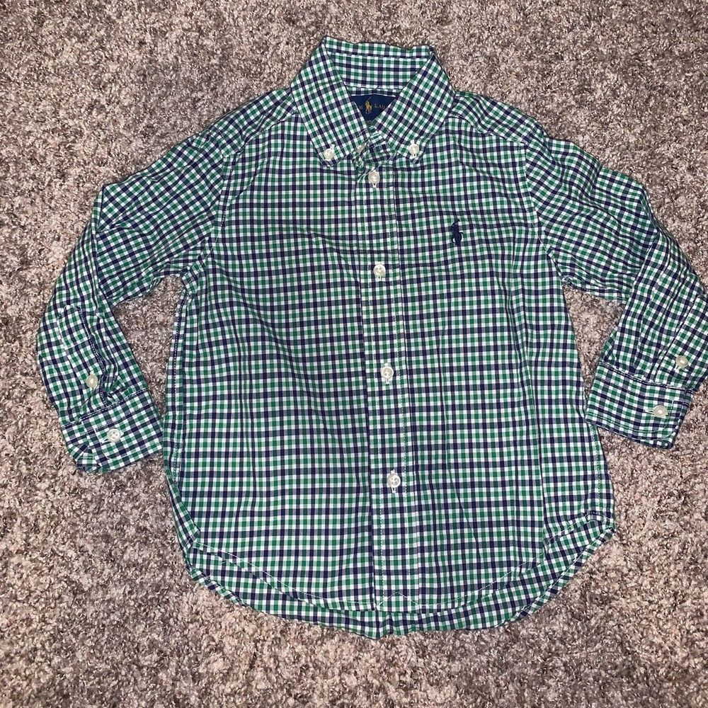 Toddler polo button up